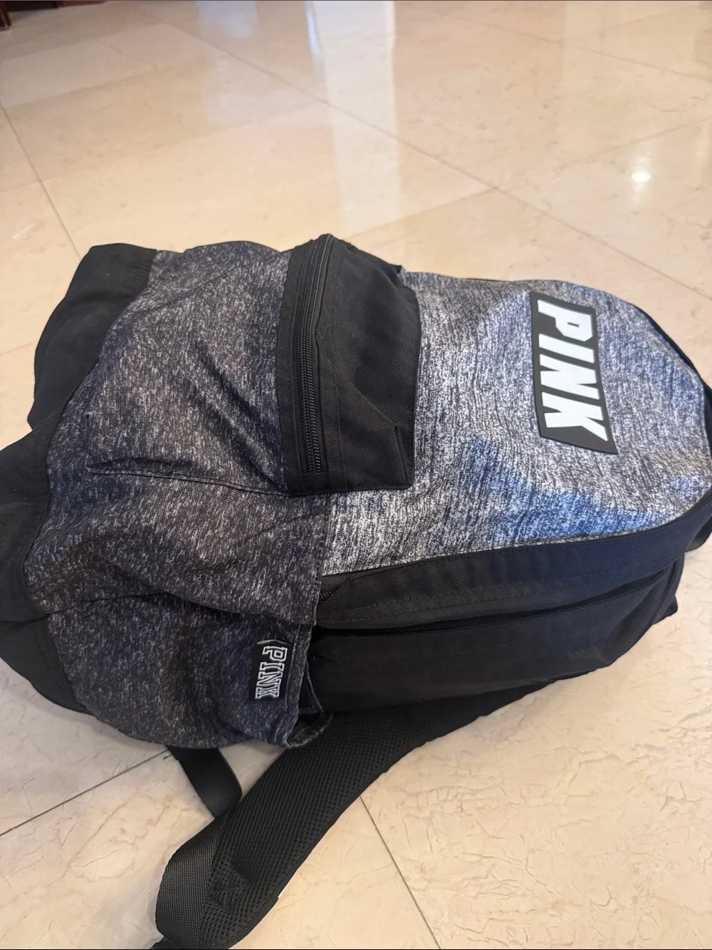 PINK Victoria's Secret Gray Heather & Black Men's Backpack